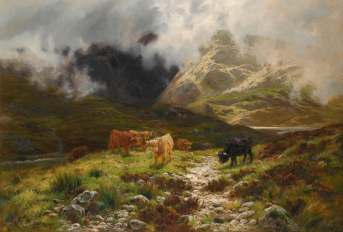 Digital Print - The Unveiling Of The Hills by Louis Bosworth Hurt