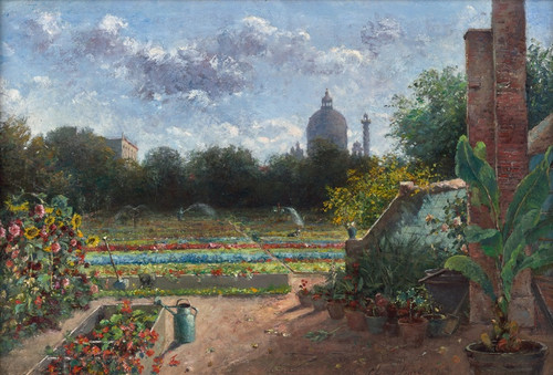 Digital Print - Der Botanische Garten in Wien by Hermine Lang-Laris