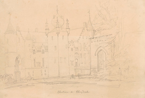 Digital Print - Castle of Cleydael at Aartselaar by Nicaise De Keyser