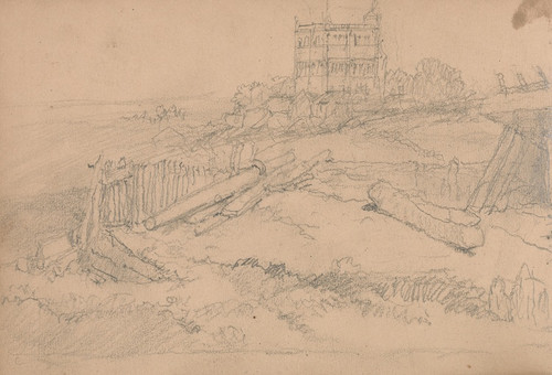 Digital Print - Study of a Dry Dock with Boat by Clarkson Stanfield