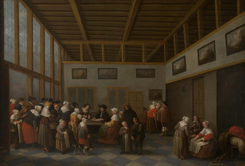 Digital Print - Armenkamer in Utrecht by Joost Cornelisz Droochsloot