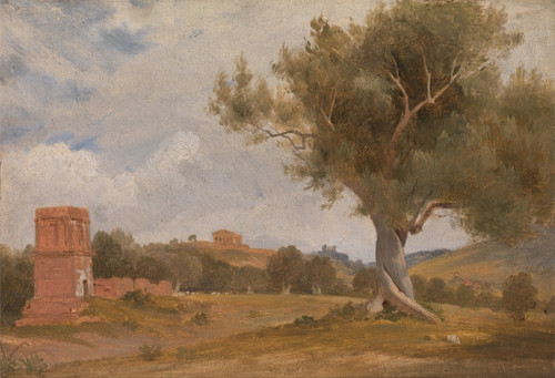 Digital Print - A View at Girgenti in Sicily with the Temple of Concord and Juno by Charles Lock Eastlake