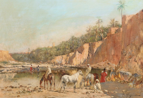 Digital Print - Rest for water by Victor Pierre Huguet