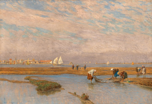 Digital Print - Shell Collectors in the Lagoon by Stefan Simony