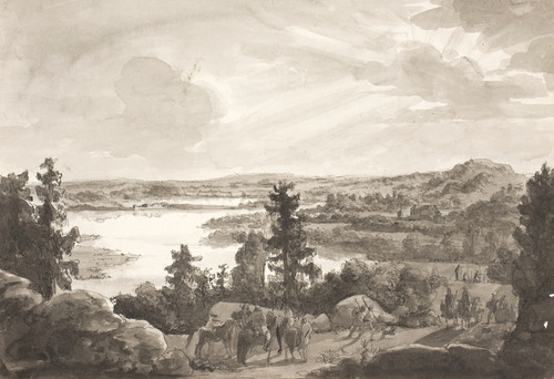 Digital Print - View of a Lake, Norway by Johan Christian Dahl
