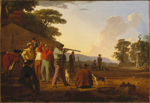Digital Print - Shooting for the Beef by George Caleb Bingham