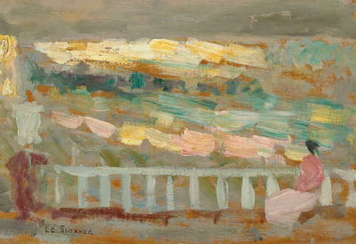 Digital Print - Terrasse  Gerberoy by Henri Le Sidaner