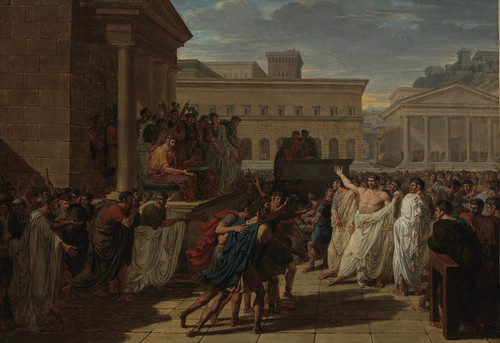 Digital Print - Brutus Listening to the Ambassadors from the Tarquins by Louis Lafitte Digital Print - Brutus Listening to the Ambassadors from the Tarquins by Louis Lafitte