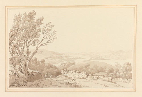 Digital Print - View over Windermere from above Barig by Joseph Farington