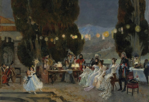 Digital Print - An Evening's Entertainment For Josephine by Franois Flameng