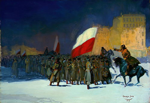 Digital Print - Czechoslovakian Army Entering Vladivostok, Siberia, in 1918 by George Luks