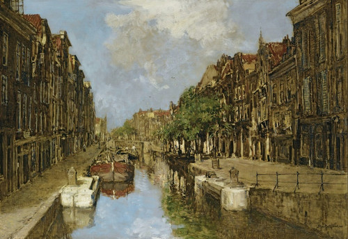 Digital Print - The Spuiwater And Delftsche Vaart, Rotterdam by Johan Hendrik Van Mastenbroek Digital Print - The Spuiwater And Delftsche Vaart, Rotterdam by Johan Hendrik Van Mastenbroek