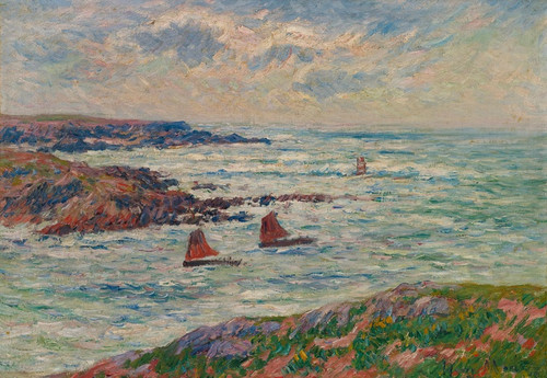 Digital Print - L'entre Du Port De Dolan, Finistere by Henry Moret