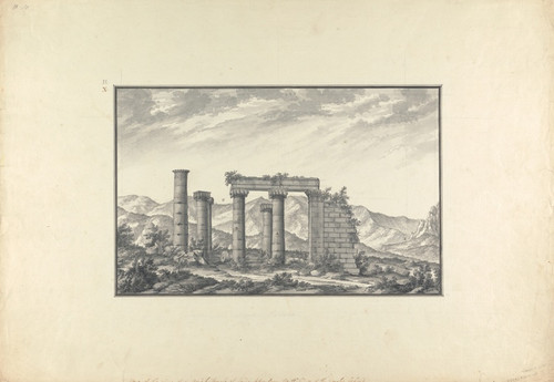 Digital Print - View of the Ruins of an Ionic Temple at Sardis, Probably the Temple of Neptune by Giovanni Battista Borra