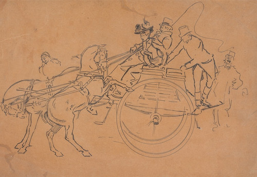 Digital Print - The Dog Cart by Philip William May