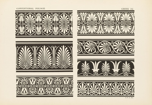 Digital Print - Outlines of ornament in the leading styles Pl.49 by George Ashdown Audsley