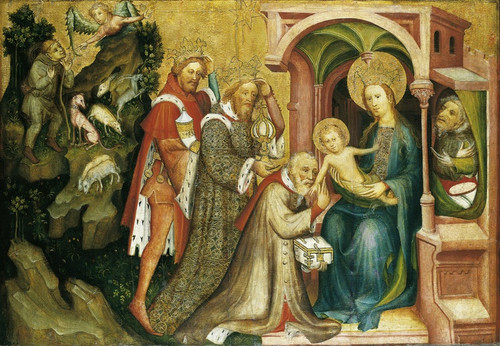 Digital Print - The Adoration of the Magi by Master Of The Middle Rhine