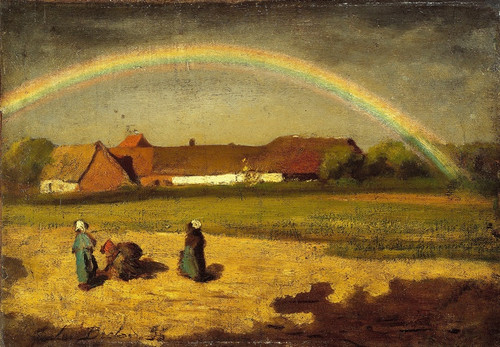 Digital Print - L'arc-en-ciel  Courrires by Jules Breton