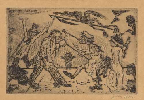 Digital Print - De gramschap by James Ensor