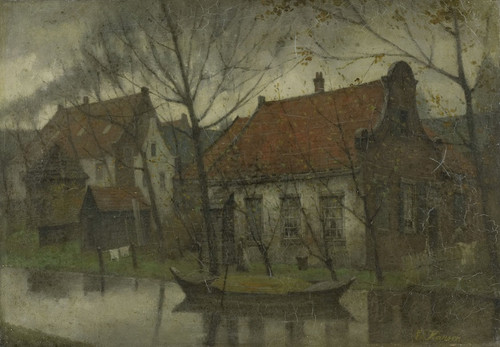Digital Print - View in a Village by Eduard Karsen