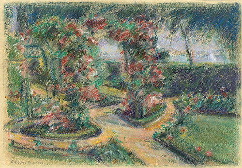 Digital Print - Der Rosengarten in Wannsee by Max Liebermann