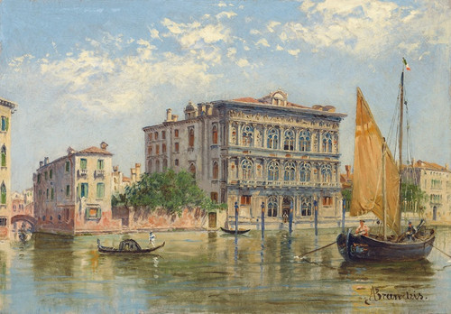 Digital Print - Ca' Vendramin Calergi from the Grand Canal, Venice by Antonietta Brandeis