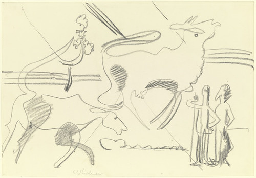 Digital Print - Wild cows by Ernst Ludwig Kirchner