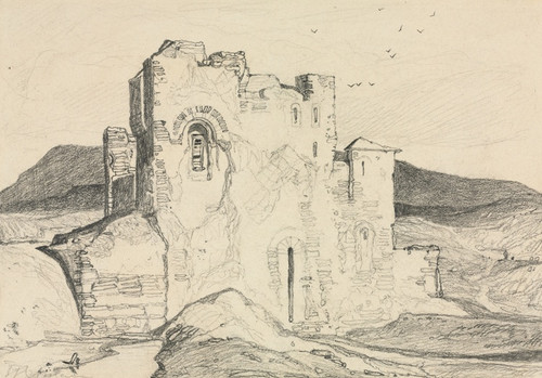 Digital Print - A Castle in Normandy by John Sell Cotman