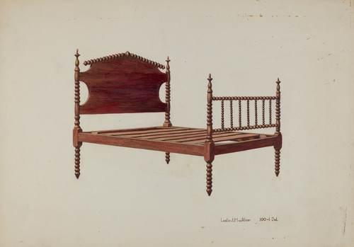 Digital Print - Doll Cradle by Leslie Macklem