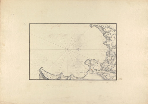 Digital Print - Plan of the Port of Sigacik (ancient Teos) by Giovanni Battista Borra