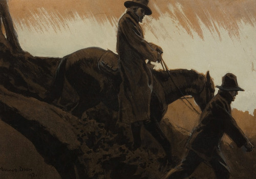 Digital Print - Homeward Bound, Sandhill Camp by Maynard Dixon