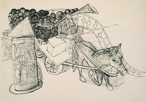 Digital Print - Bunch of Grapes by Max Beckmann