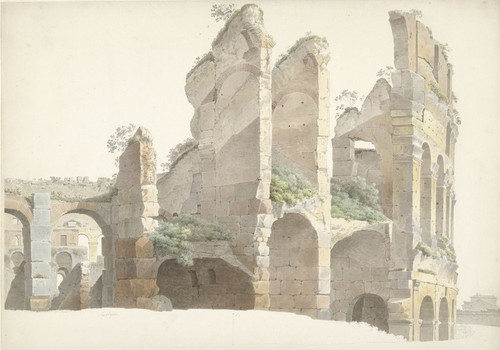 Digital Print - Het Colosseum te Rome by Josephus Augustus Knip