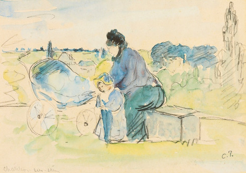 Digital Print - Au Parc by Camille Pissarro