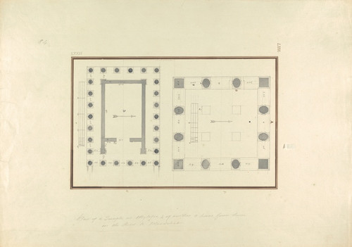 Digital Print - Plan of a Temple at Mylasa and of Another Three Hours from Thence on the Road to Mandaleus by Giovanni Battista Borra