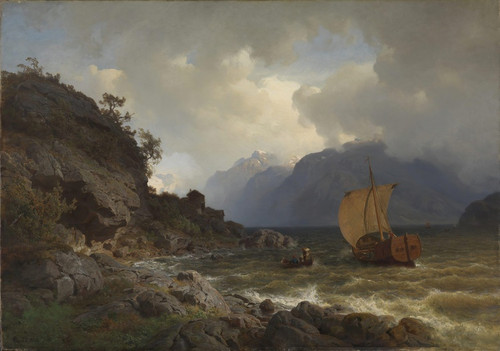 Digital Print - From the western Coast of Norway by Hans Gude