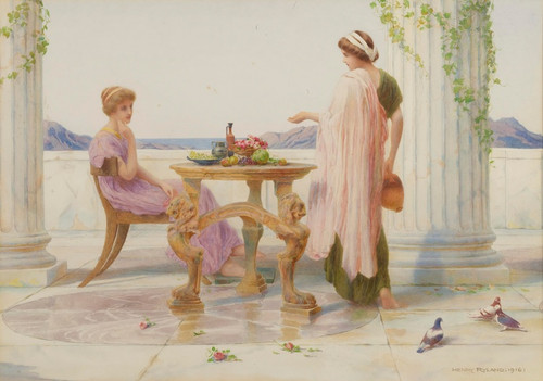 Digital Print - The Alfresco Repast by Henry Ryland
