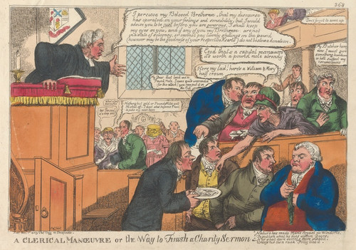 Digital Print - A Clerical Manoeuvre or the Way to Finish a Charity Sermon by Charles Williams