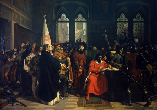 Digital Print - Expulsion Of The Duke Of Athens by Stefano Ussi