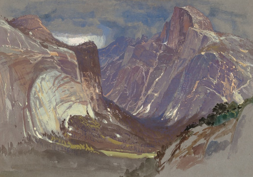 Digital Print - Half Dome and Royal Arches, Yosemite, from Glacier Point by Samuel Colman