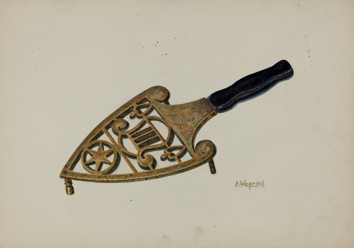 Digital Print - Flat Iron Stand by Luther D. Wenrich