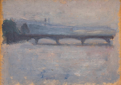 Digital Print - Bridge on the Seine by Tadeusz Makowski Digital Print - Bridge on the Seine by Tadeusz Makowski