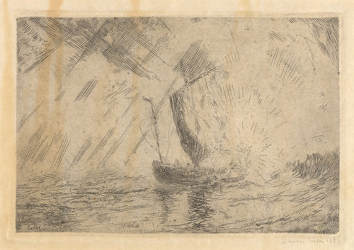 Digital Print - Christ calming the tempest by James Ensor