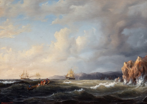 Digital Print - Bark Beating to Windward at Kullaberg by Marcus Larson