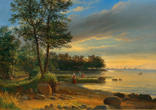 Digital Print - On the Baltic Coast by Longin Christianowitsch Fricke Digital Print - On the Baltic Coast by Longin Christianowitsch Fricke