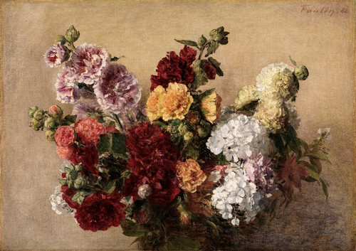 Digital Print - Malvenstrauss by Henri Fantin-Latour