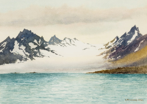 Digital Print - Glacier at Isfjorden, Spitsbergen by George Bruenech