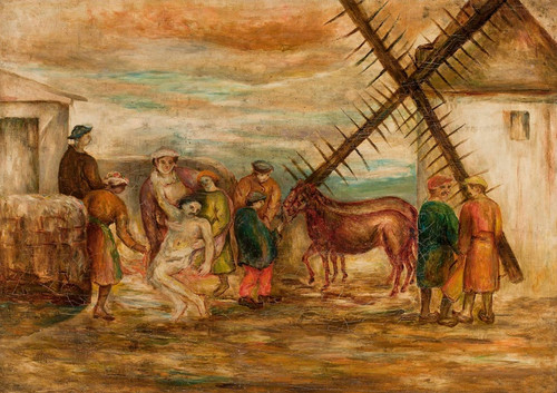 Digital Print - Good Samaritan by Tadeusz Makowski