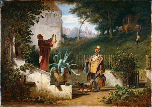 Digital Print - Childhood Friends by Carl Spitzweg