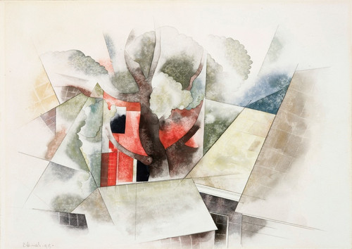 Digital Print - Rooftops and Fantasy by Charles Demuth